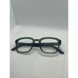Andy Wolf 4608 Handmade in Austria Green Square Eyeglasses Frames Mens